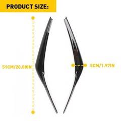 1/2Headlight Eyelid Trim Cover Eyebrows For Toyota Camry SE XSE XLE 2018-20 N