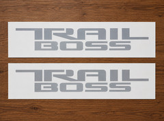 2x Decal Stickers Replacement Trail Boss for Silverado (2019-2024) MB premium