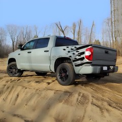 Black Rear Trunk Side Bed Sticker Vinyl Decal For Dodge RAM 1500 2500 Pickup