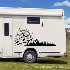 Car Mountain Compass Sticker Vinyl Decal for Pickup Truck & SUV Styling Sticker