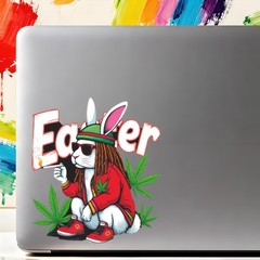 Easter Series Stickers Vinyl Self-adhesive Waterproof for Window Refrigerator UE
