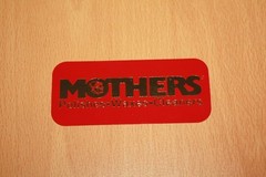 Mothers Polishes – Racing / Sticker / Decal – Color: Red / Size: 3.50″ x 1.50″