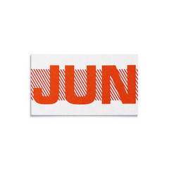 JUNE – California License Plate RED Month Sticker – DMV Registration YOM Tag