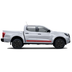 Double lower belt stripes graphics stickers decal compatible with Nissan Navara