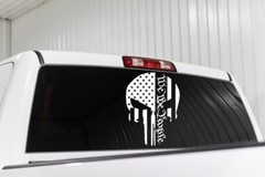 Punisher We the People Car Window Vinyl Decal America Sticker
