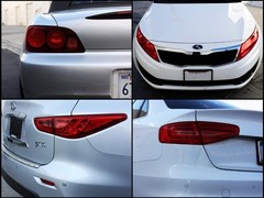 Stretchable Waterproof Red Vinyl Film – Headlight, Tail Light, Fog Light Tint