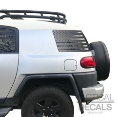 USA Flag Decal for 2007-2014 Toyota FJ Cruiser HT1-QR1