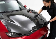 5D Premium HIGH GLOSS Black Carbon Fiber Vinyl Wrap Bubble Free Air Release 6D
