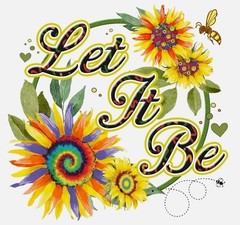Let It Be Sticker (2 Inch) Waterproof Adhesive Peel & Stick Car Bumper