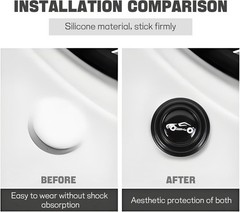 30PCS Universal Car Door Shock Absorber Silicone Anti Collision Bumper Stickers
