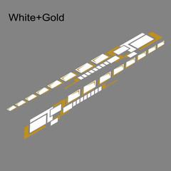 Self-Adhesive Universal Stripe Graphics Car Body Side Stickers For All Cars SUV