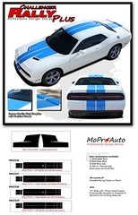 2015-2023 for Dodge Challenger Winged Vinyl Rally Racing Stripes Decal 3M Pro S