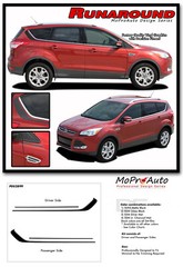 2013-2019 Ford Escape RUNAROUND Upper Body Vinyl Graphics Stripes Decals F87
