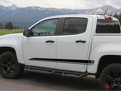 Pickup Door Side Skirt Stripe Sticker For Chevrolet Colorado Truck Vinyl Decal