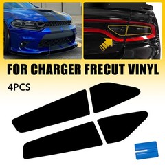Smoked Tail Light Film Trim for Dodge Charger 2015-2022 Tint Vinyl 4pcs VLT-20%