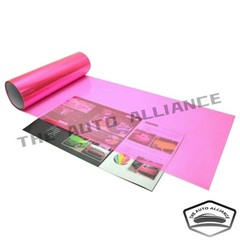 12×78 Headlight Taillamp Gloss Transparent Pink Len Vinyl Protection Wrap Film