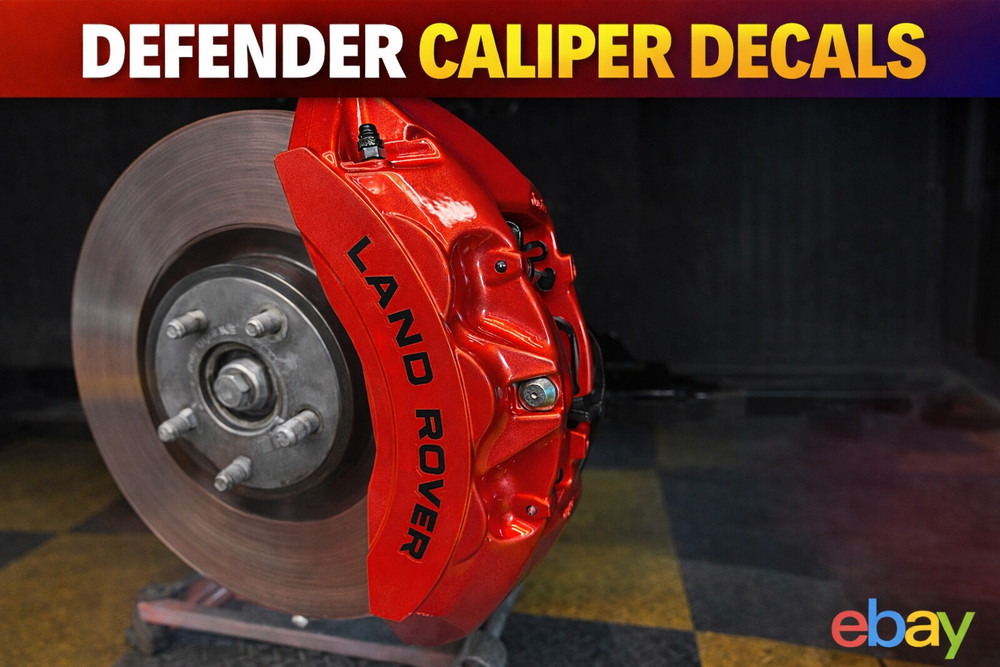 Land Rover Defender Caliper Decals (4) – HIGH TEMP PREMIUM DECALS