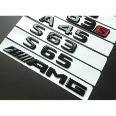 for Mercedes Benz Bright black CLA45 C63 E63 C43 CLS63 C250 AMG Car sticker
