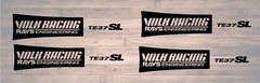 JDM Japan Rays Engineering VOLK Racing TE37 Wheel Rim decals sticker 8pcs