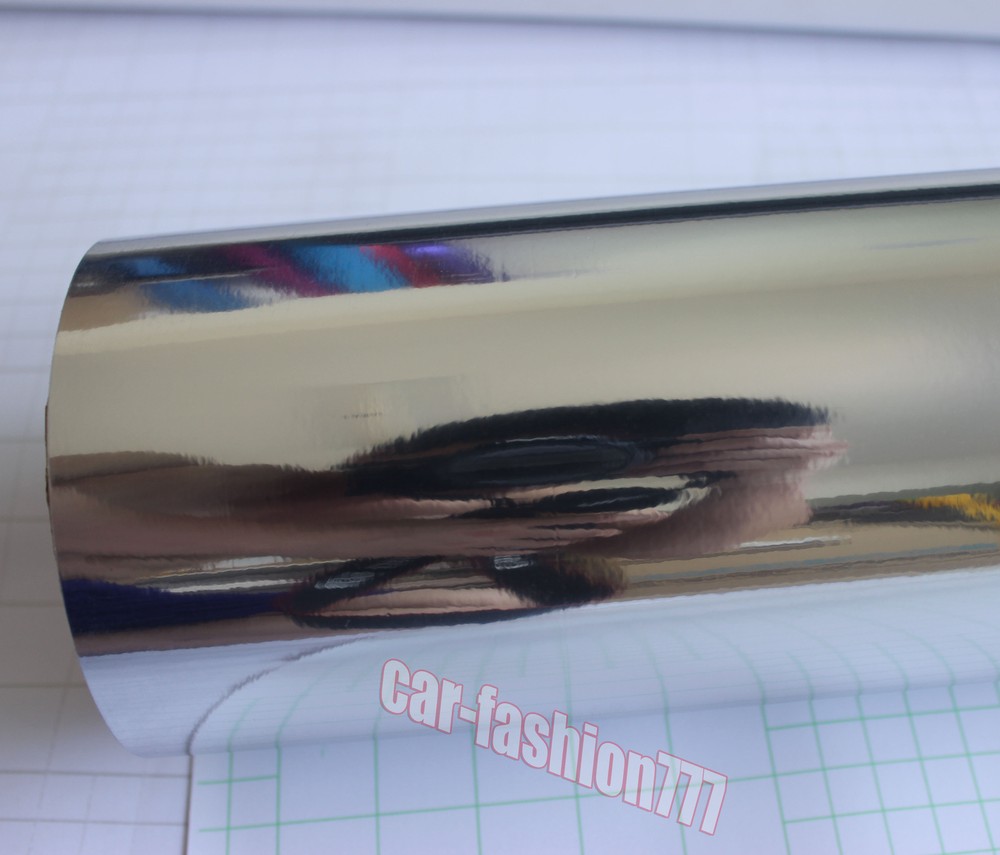 12″ x 60″ Useful Car Wrap Flat Glossy Mirror Chrome Vinyl Sticker Film Silver CF