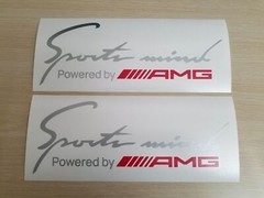 2x SPORTS MIND Decal Vinyl Stickers (10″ x 3.75″) For AMG Mercedes-Benz