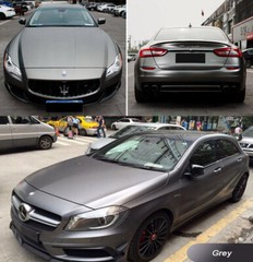 50FT x 5FT Grey Metallic Matte Chrome Vinyl Film Car Wrap Sticker Bubble Free