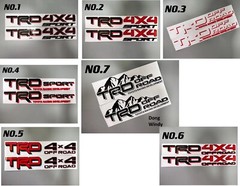 2PC TRD OFF ROAD SPORT TOYOTA RACING DEVELOPMENT 4X4 DECAL Emblem Vinyl STICKER