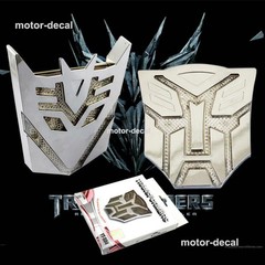 Solar LED 3D Flash Light Transformers AUTOBOTS DECEPTICONS Motor Car Body Emblem