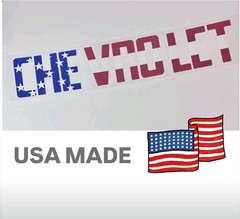 1967 – 1972 Chevrolet Fleetside; Tailgate Letters Red White Blue Stars and Strip