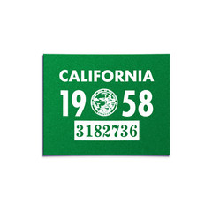 1958 California License Plate YOM Registration Sticker – CA DMV – Free Shipping
