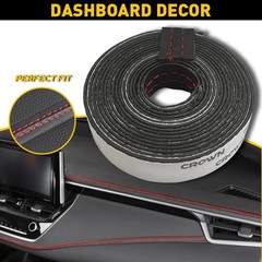 1/2set 2M PU Car Leather Dashboard Line Decor Strip Sticker Moulding Trim Access
