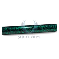 ESSMO PET Marble Forged Gloss Carbon Fiber Emerald Green Car Vinyl Wrap Decal