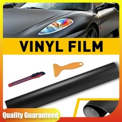 1FT x 5FT Matte Black Vinyl Wrap Adhesive Film Air Release Decal Sheet w/Tools