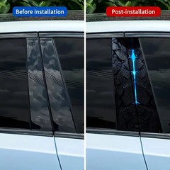 2 Fashionable Creative Cool Car Stickers B-pillar Protective Film Self Adhesive
