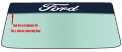 FITS FORD CUSTOM WINDSHIELD BANNER DIE CUT DECAL – APPLICATION TOOL INCLUDED