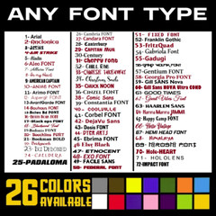 Custom Text Vinyl Lettering Sticker Decal Personalized -ANY TEXT – ANY NAME (4)