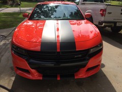 10″ PLAIN Rally Racing Stripe Graphics Stripes Set FIT 2005 – 2023 Charger