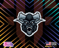GORILLA UNSEEN MAD ANIMAL,USA VINYL DECAL CAR LAPTOP,ETC, 6YEARS RESS +FREE GIFT