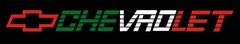 Chevrolet Tailgate Decal in 3 Mexican Flag color (Green / White / Red)