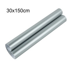 Car Satin Matte Chrome Metallic Silver Film Wrap Sticker Bubble Waterproof