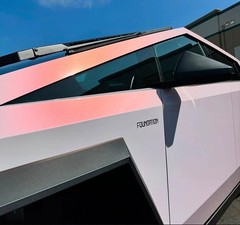 Cybertruck DIY PreCut PPF Paint Protection Wrap Color Change Soft Peachblow Pink
