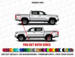 TRD PRO Racing Development Decals Set for Toyota Tacoma Tundra Truck Bed side