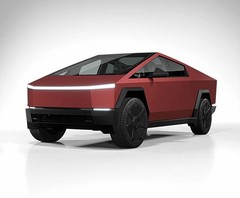 Cybertruck DIY PPF Paint Protection Film Wrap Color Change Matte Roman Red