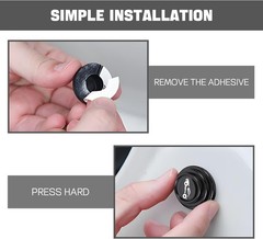 30PCS Universal Car Door Shock Absorber Silicone Anti Collision Bumper Stickers