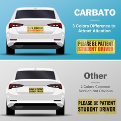 Upgraded Student Driver Magnet – Set of 3 for Enhanced Road Safety & Visibility