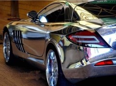 12″x60″ SILVER CHROME MIRROR Vinyl Wrap Sticker Decal Sheet Air Bubble Free