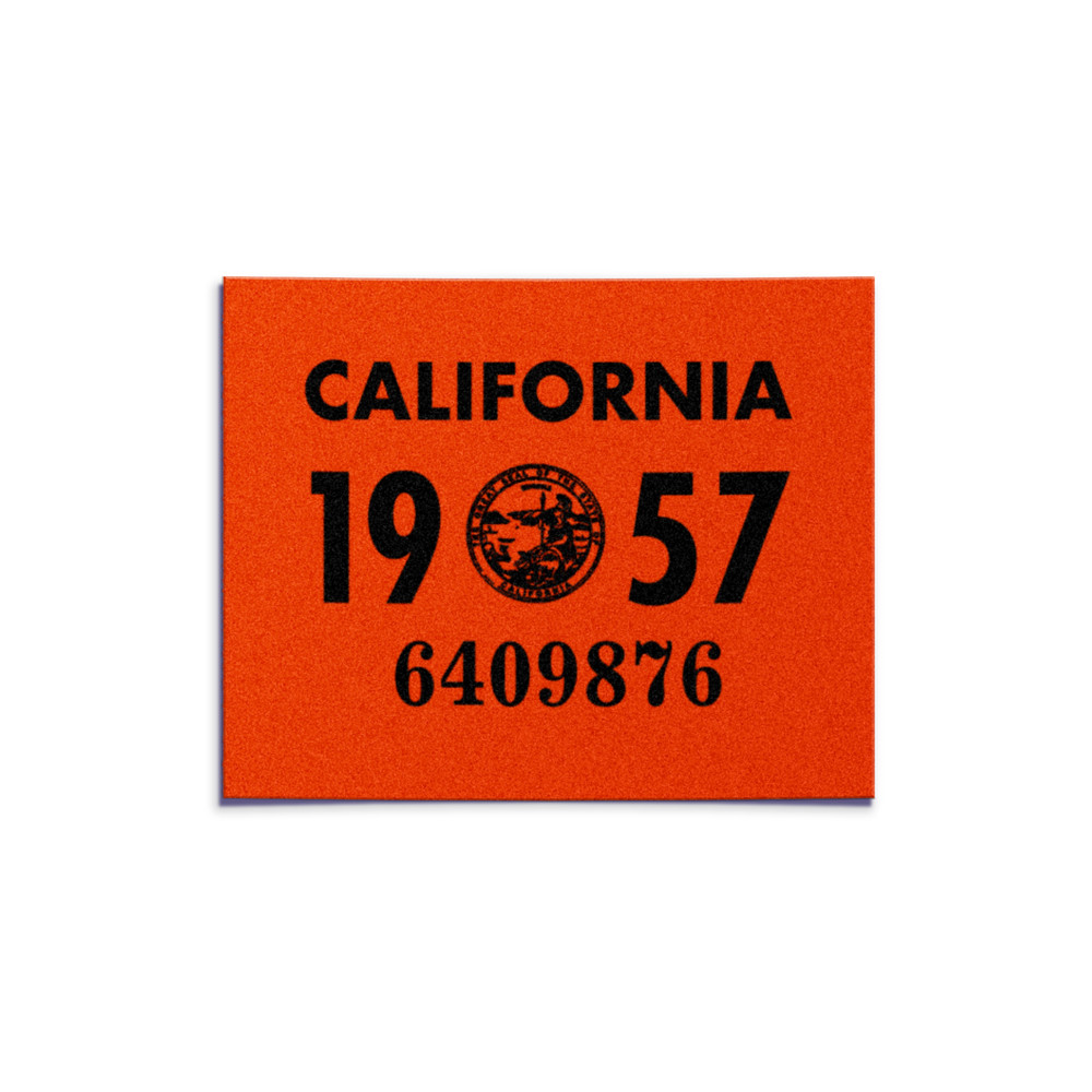 1957 California License Plate YOM Registration Sticker – CA DMV – Free Shipping