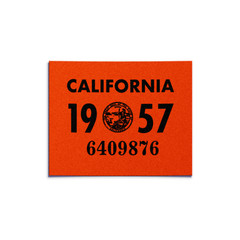 1957 California License Plate YOM Registration Sticker – CA DMV – Free Shipping