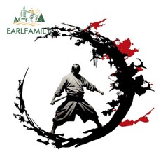EARLFAMILY 5.1″ Japanese Samurai Ink Creative Anime Car Decals Vinyl Stickers