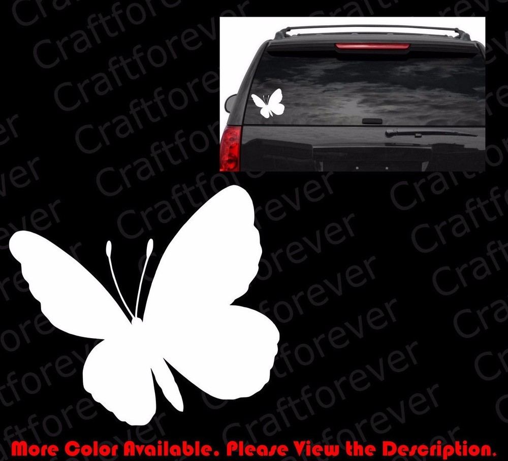 BUTTERFLY Car Window Vinyl Decal Laptop Girlie Fly Cute for Flowers BG001